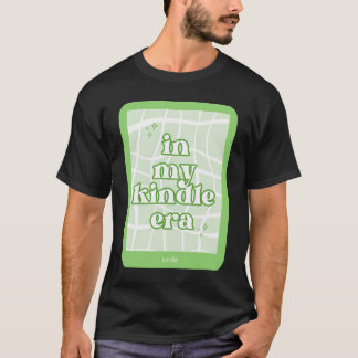 Camiseta No Meu Vinheta Verde Da Era Da Bela