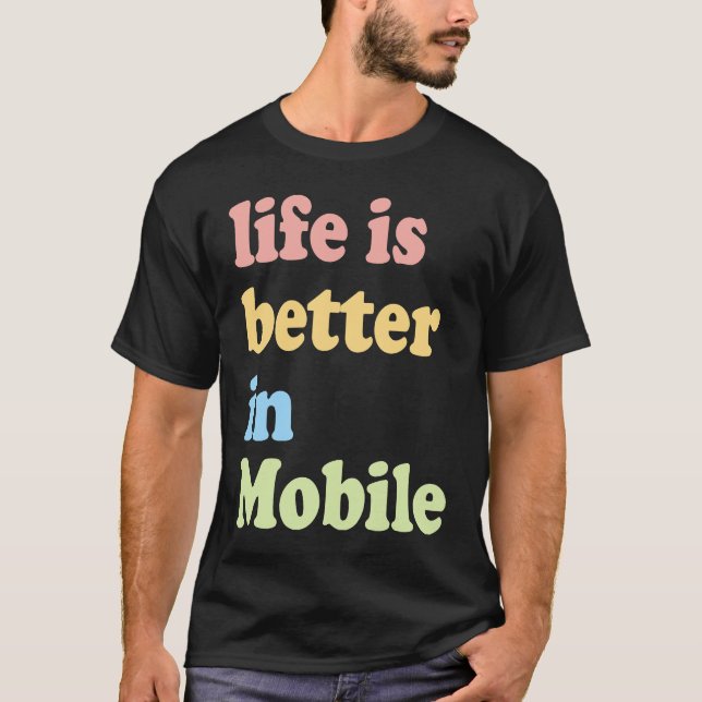Camiseta No Mobile, AL (Frente)