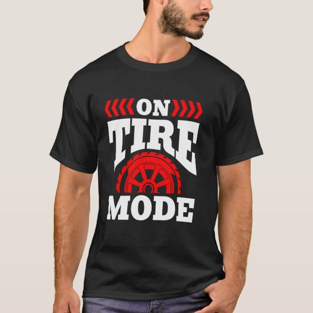 Camiseta No Modo Pneu Cara do Pneu (Frente)