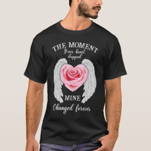 Camiseta No Momento Em Que Seu Coração Parou O Meu Mudou Pa