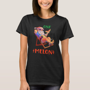 Camiseta No Natal De Melon Papai Noel Em Julho De Verão
