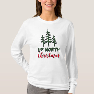 Camiseta No Natal do Norte evergreens
