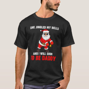 Camiseta No Natal Ela Prendeu Meus Sinos Em Breve Para Ser