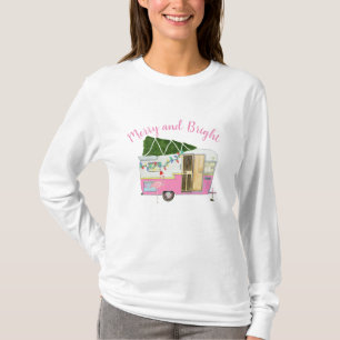 Camiseta No Natal Ela Shed Camping Trailer