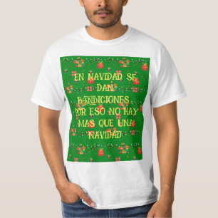 CAMISETA NO NATAL SÃO DADAS BÊNÇÃOS ,