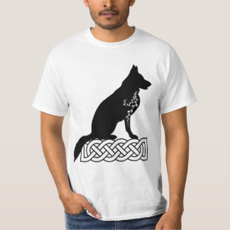 Camiseta Nó Negra do Marinheiro do german shepherd Loki