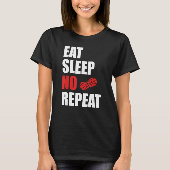 Camiseta No Nut Novembro Sleep No Nut Repeat NNN Meme (Frente)
