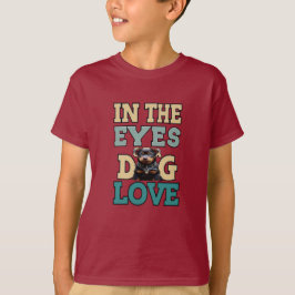 Camiseta No Olhar De Um Amor De Cachorro