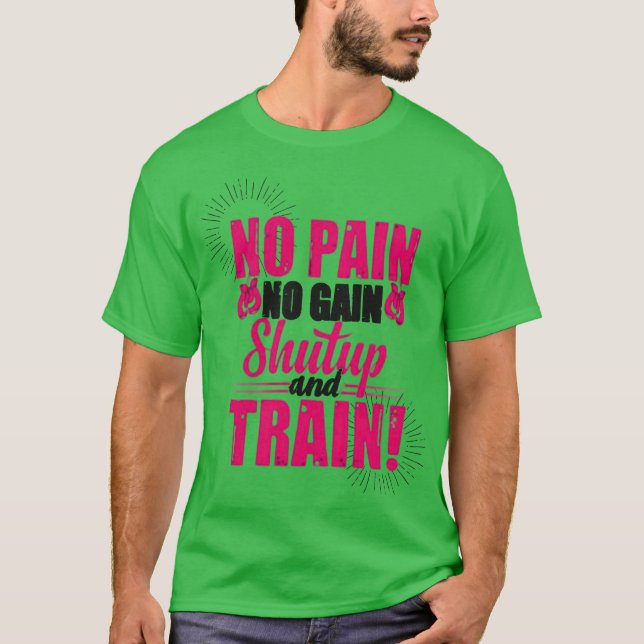 Camiseta No Pain No Gain (Frente)
