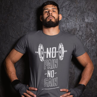 Camiseta No Pain No Gain Hantel Motiv