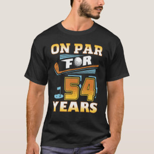 Camiseta No Par Por 54 Anos Golfe Jogador Golfe 54.º Nascim