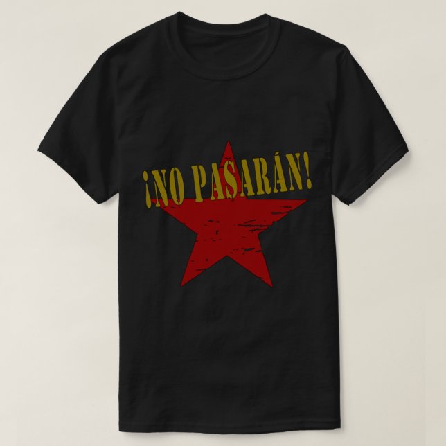 CAMISETA NO PASARAN (Frente do Design)
