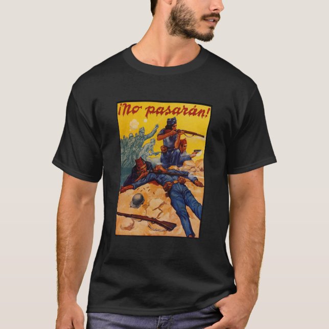 Camiseta No pasarán Guerra Civil (Frente)