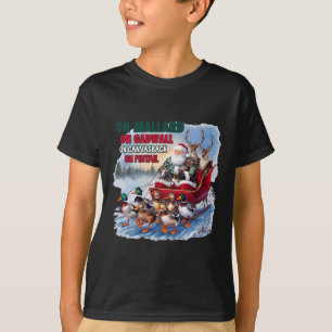 Camiseta No Pato-real No Pato-de-peito-branco Natal Caça de