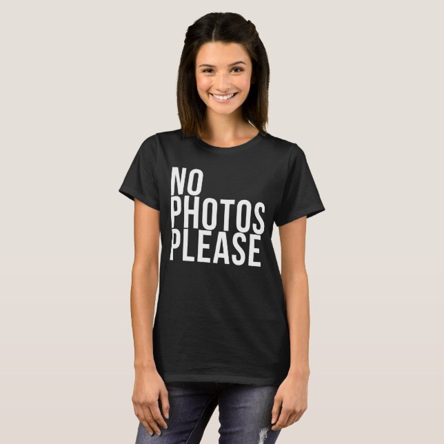 Camiseta No photos please (Frente Completa)