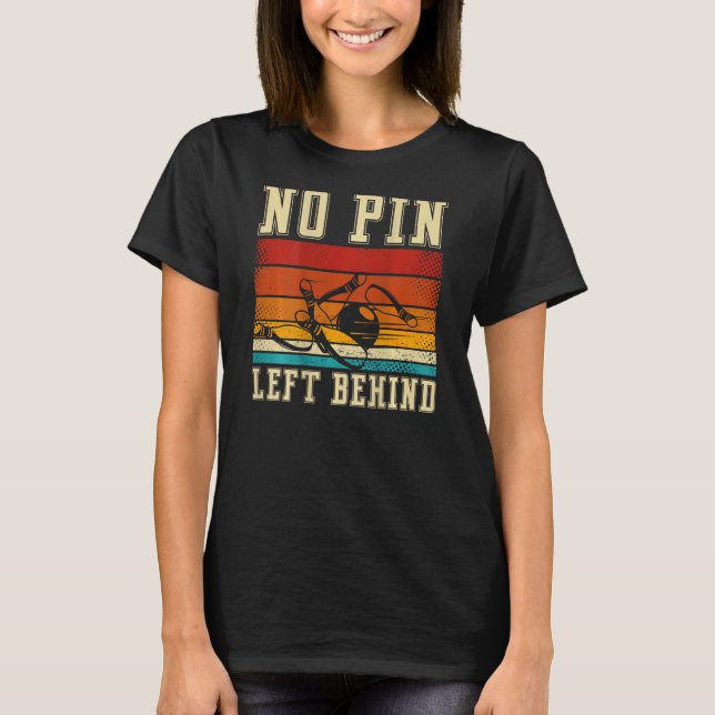 Camiseta No Pin Left Behind Backprint Bowling (Frente)