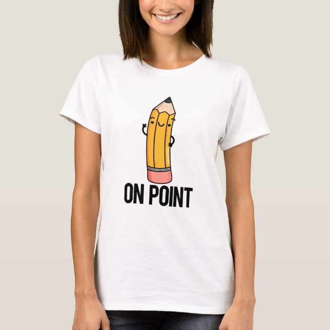 Camiseta No Ponto Engraçado Lápis (Frente)