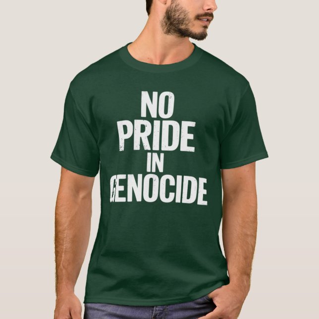 Camiseta No Pride In Genocide Canada Day Indigenous Canadia (Frente)