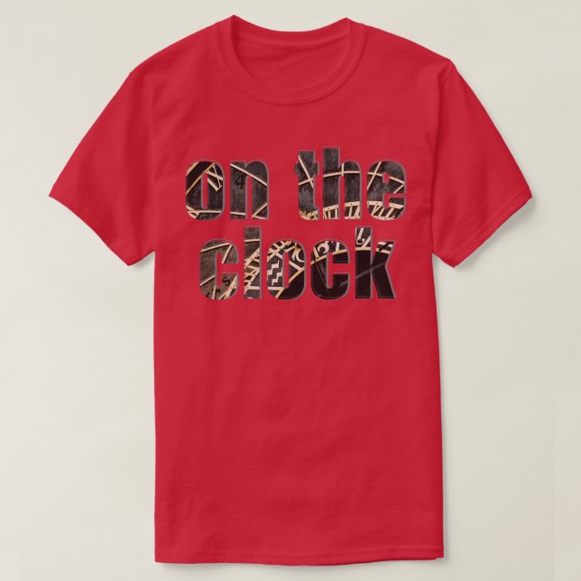 Camiseta no relógio (Frente do Design)