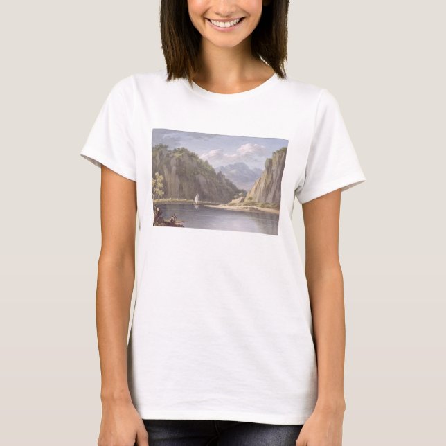 Camiseta No rio Elba, perto de Lowositz, na Saxónia, placa (Frente)