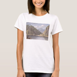 Camiseta No rio Elbe, perto de Lowositz em Saxony, placa