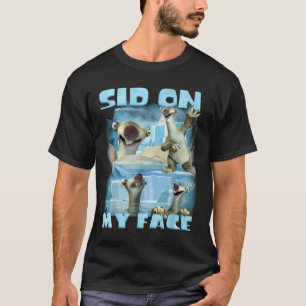 Camiseta No Rosto Sid No Rosto Era do Gelo Animal Selfie En
