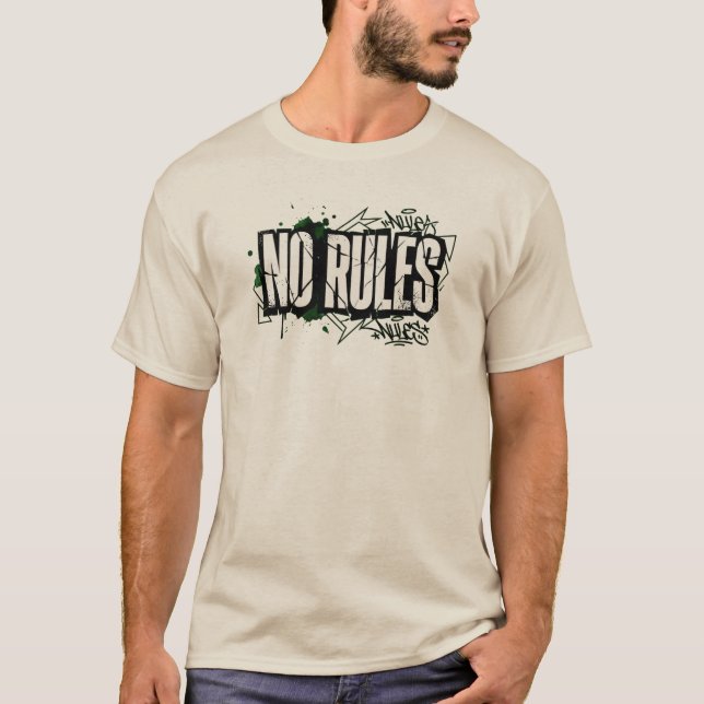 Camiseta No Rules Bold Attitude Logo (Frente)