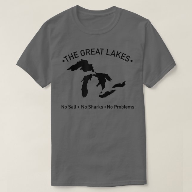 Camiseta No Salt, No Sharks, No Problem  (Frente do Design)