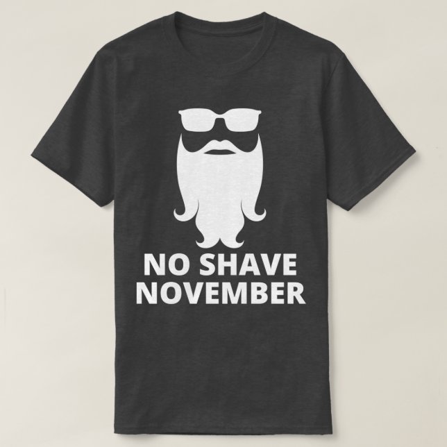 Camiseta No Shave 19 de novembro (Frente do Design)