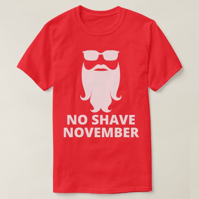 Camiseta No Shave Nov 14 de novembro (Frente do Design)