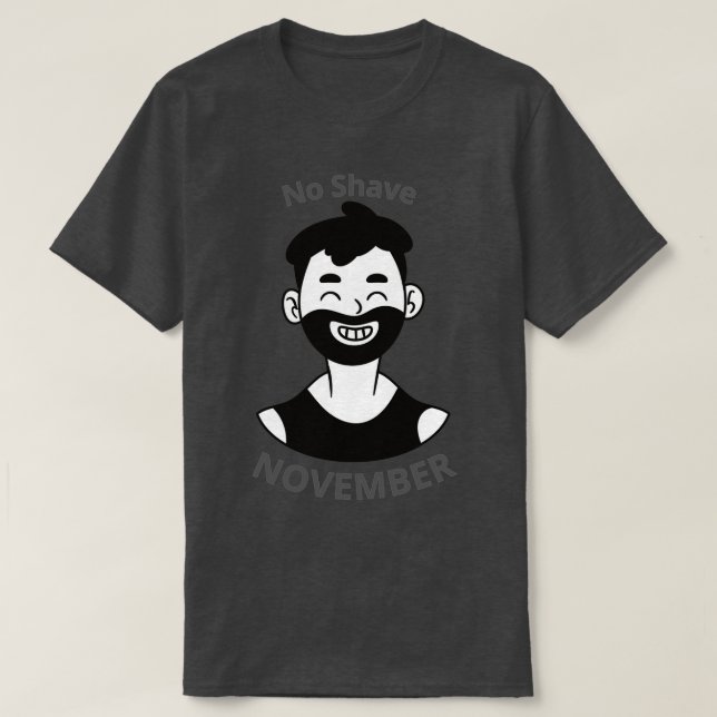 Camiseta No Shave Nov 7 (Frente do Design)