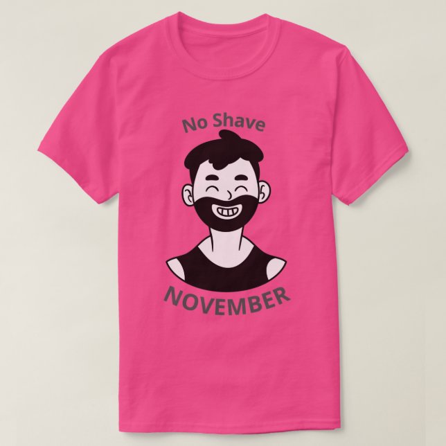 Camiseta No Shave November 13 (Frente do Design)