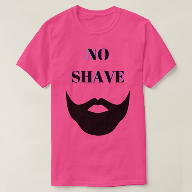 Camiseta no shave november 18 (Frente do Design)
