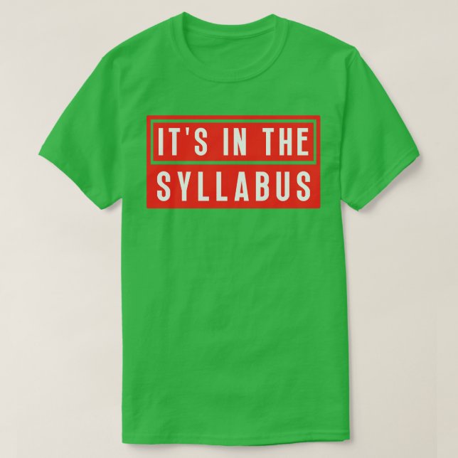 Camiseta No Sílabo 3 (Frente do Design)