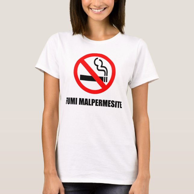Camiseta no smoking (Frente)