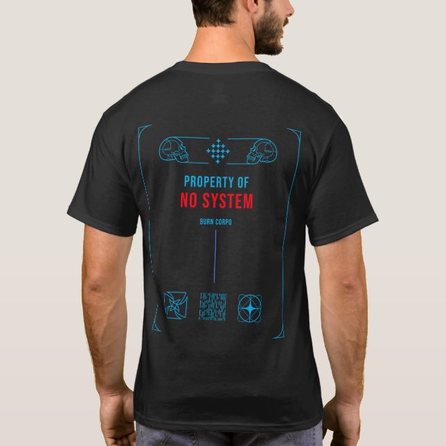 Camiseta No System – Burn Corpo Division T-Shirt (Verso)