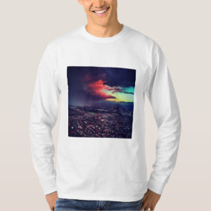 Camiseta No t-shirt longo da Capa da tempestade