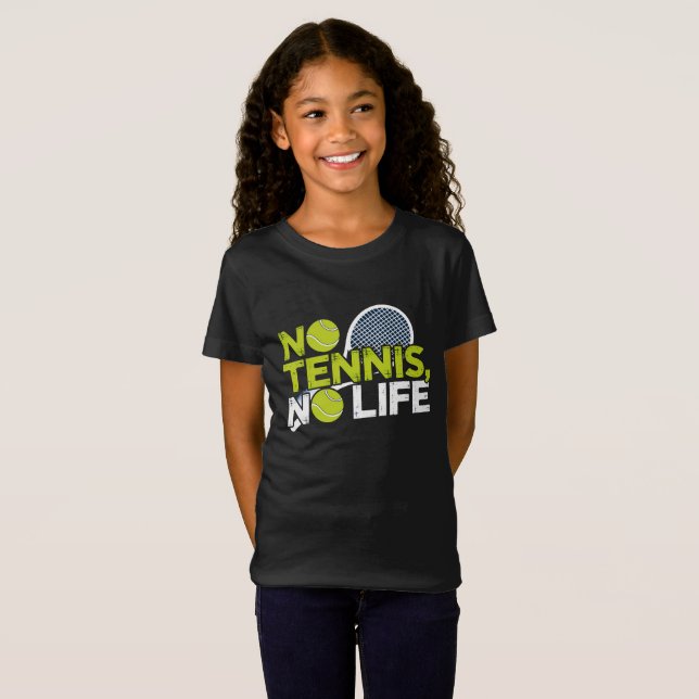 Camiseta No Tennis, No Life – Design Sportif et Dynamique (Frente Completa)