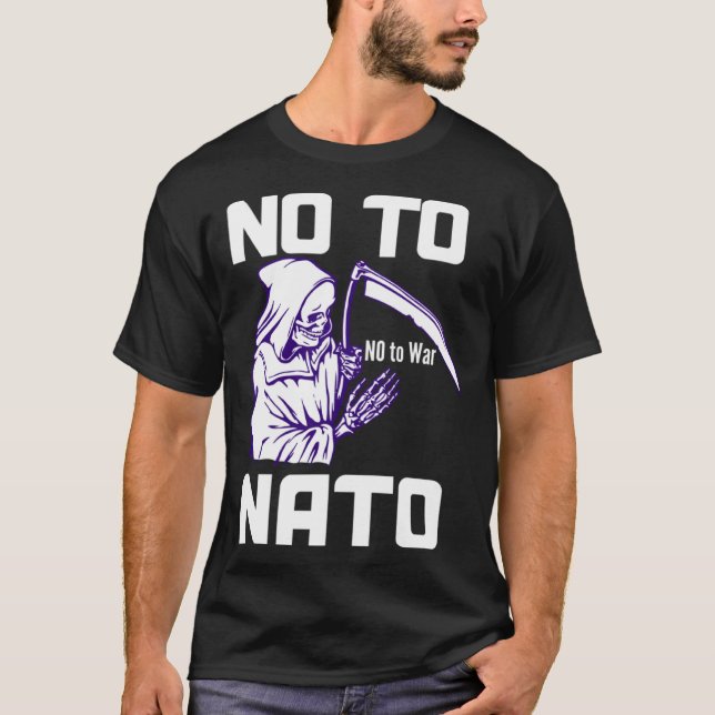 Camiseta No to NATO Anti War Peace  1 (Frente)