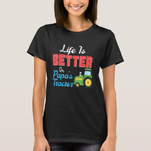 Camiseta No Trator do Papai Fazenda Verde