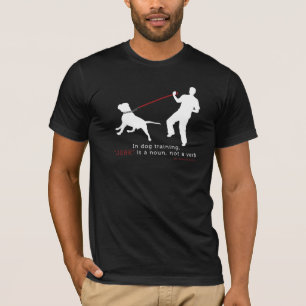 Camiseta No treinamento do cão, o empurrão é um substant