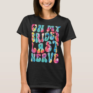 Camiseta No último nervo da minha noiva, Retro Groovy Tie D