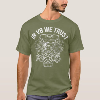 Camiseta No V8, Confiamos no Manual de Entusiasta Mecânica 
