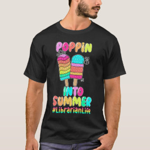 Camiseta No verão do último dia da escola Bibliotecário de