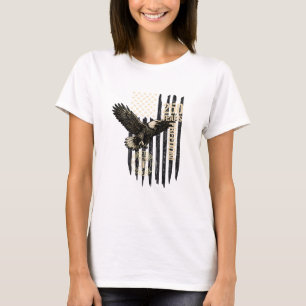 Camiseta No Verso Águia e Bandeira 250 Anos 1776-2026 250º