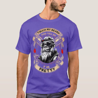 Camiseta No verso Toque Minha Barba e Me Chame de Bela Maca