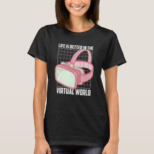 Camiseta No Virtual World Player For Console Gamer