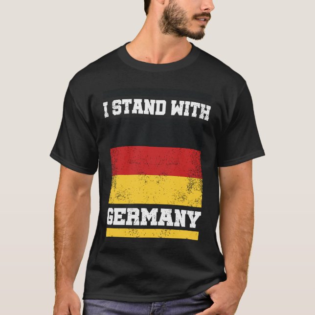 Camiseta No war in europe I Deutschland Flagge I I stand wi (Frente)
