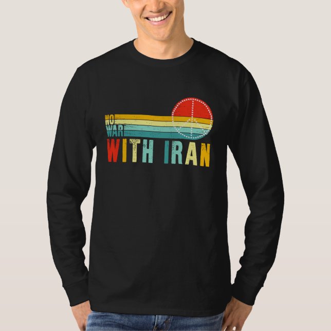 Camiseta No War With Iran Peace in the Middle East Politica (Frente)