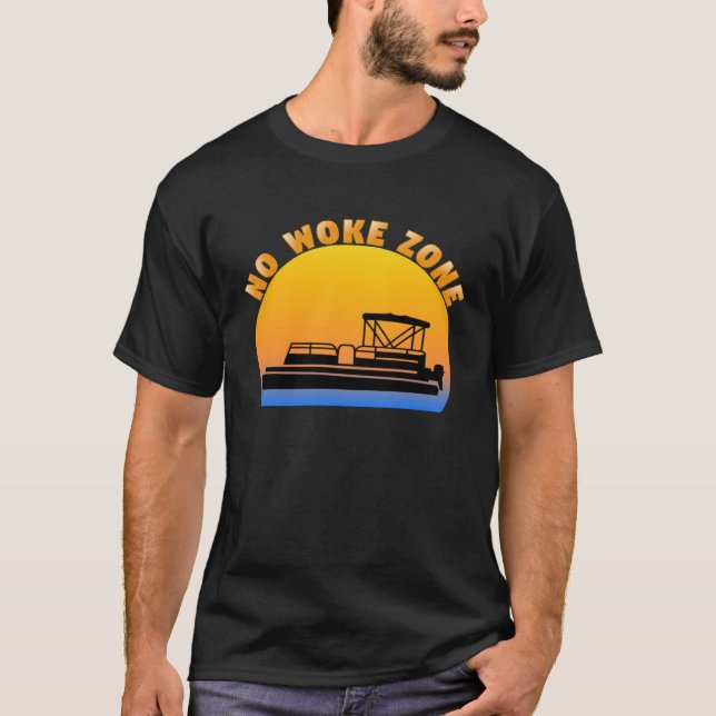 Camiseta No Woke Zone Anti-Democrat Liberal Leftist Repúbli (Frente)